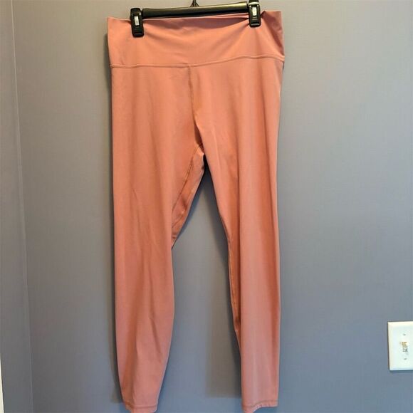 Avia Pants - Avia Women's XL High-Rise Leggings Light Mauve Rose Yoga Running